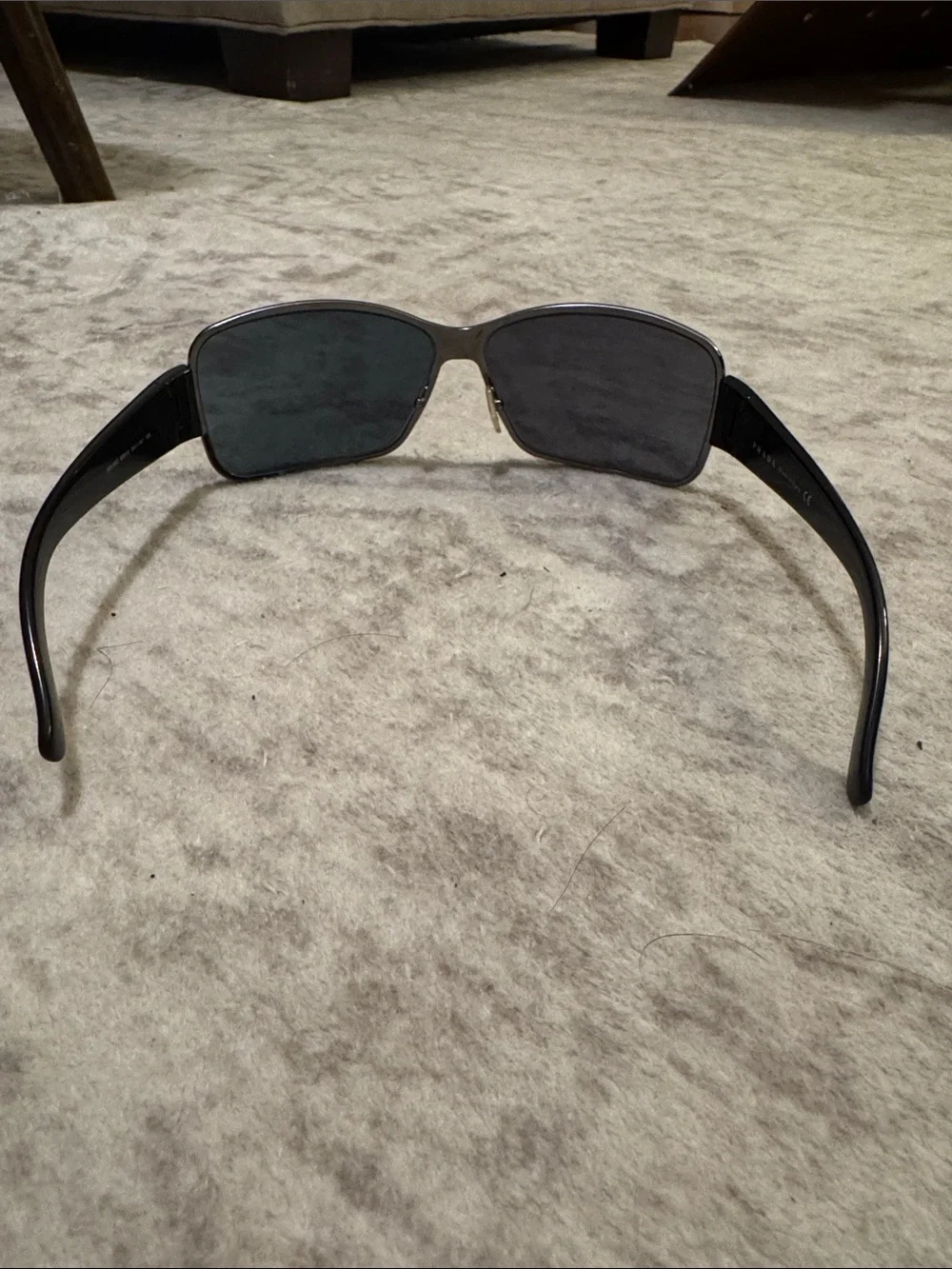 Prada Black Men’s Sunglasses with Dark Lenses - Y2K vibes